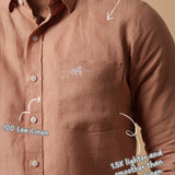Dusky Brown Linen