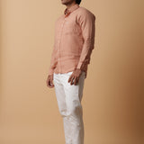 Dusky Brown Linen
