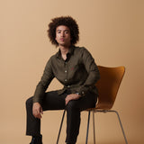Olive Green Linen